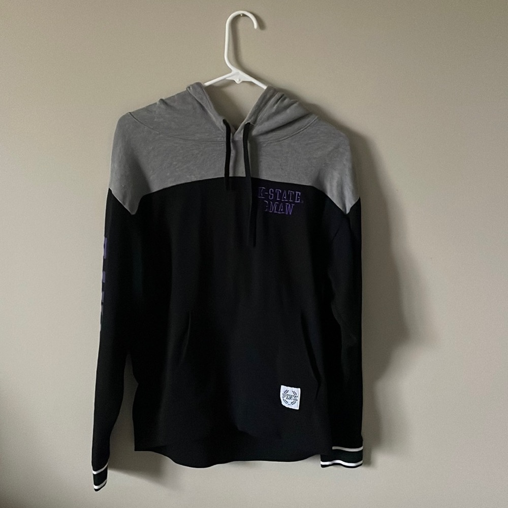PINK | Black K-State Hoodie | Size XS
